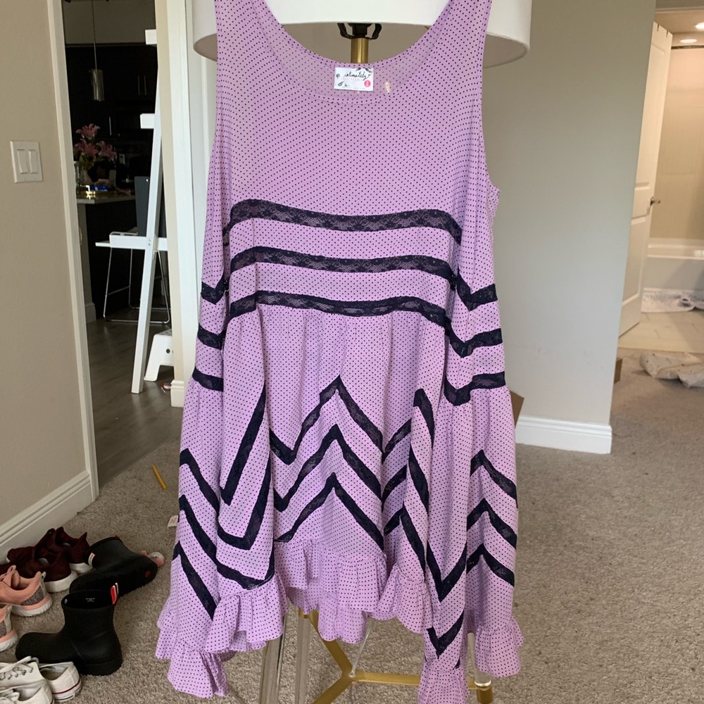 Intimately Free People Voile and Lace Dress